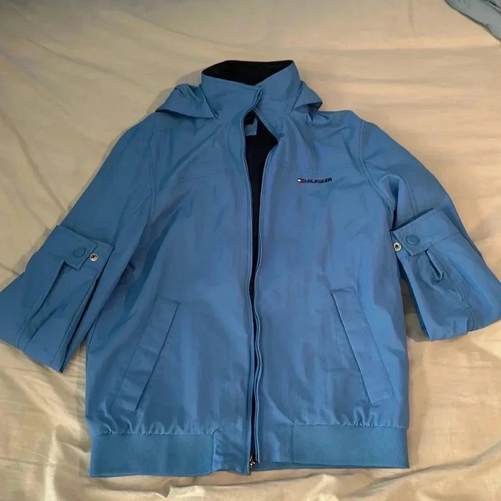 Tommy Hilfiger light blue windbreaker